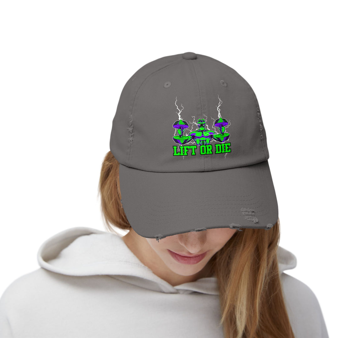 RIDE THE LIGHTNING HYPER PURPLE GREEN/LIFT OR DIE CAP