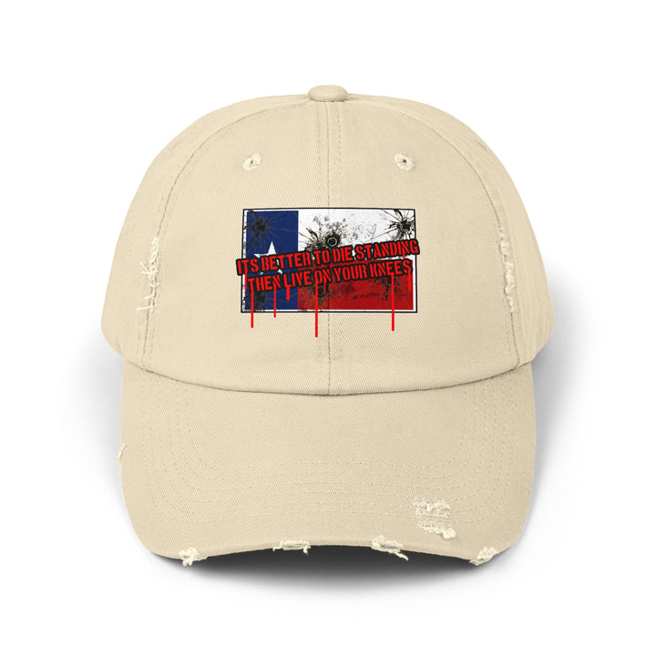 TEXAS FLAG BETTER TO DIE STANDING THEN LIVE O YOUR KNEE'S/CAP