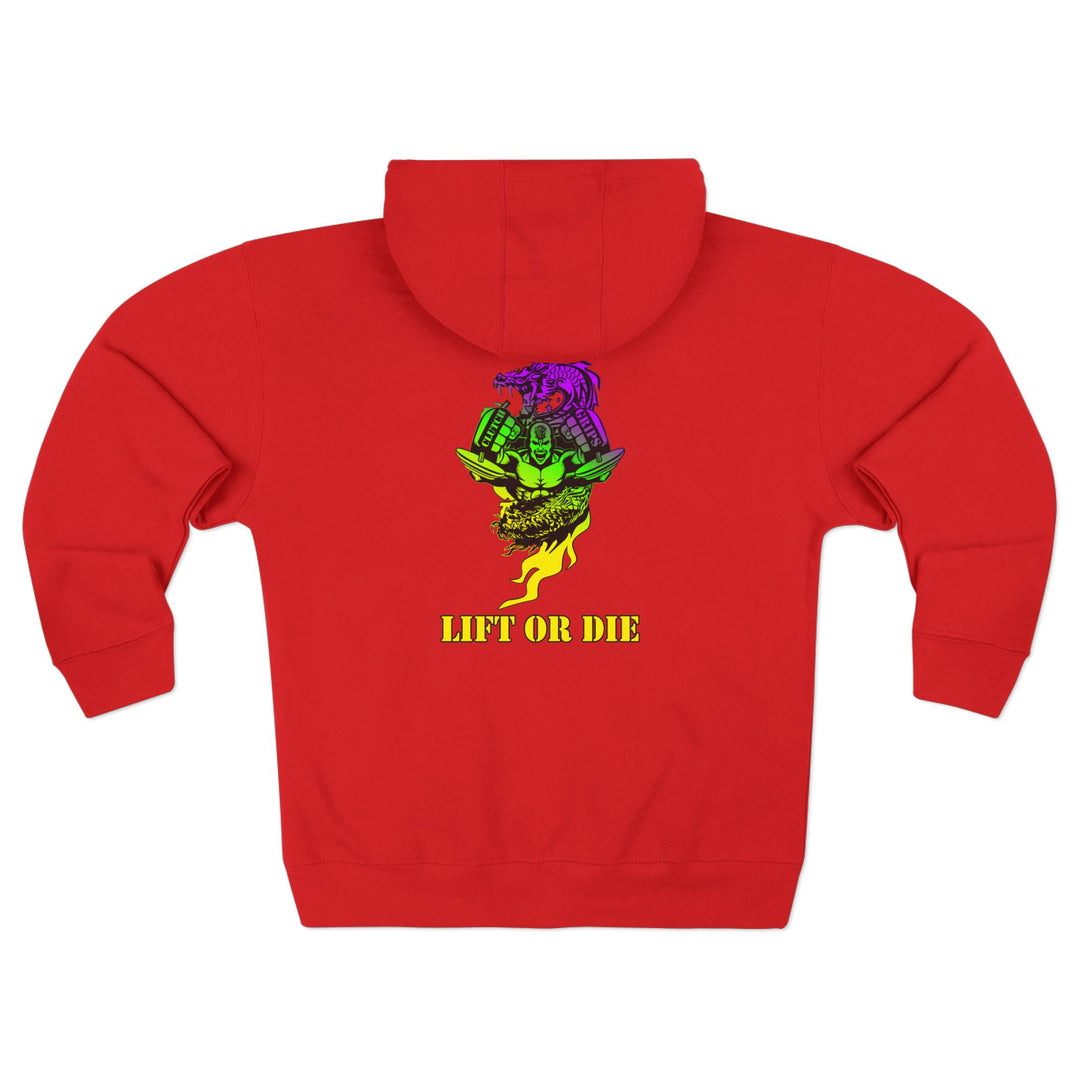 CG MAC SNAP DRAGON YELLOW GREEN PURPLE /LIFT OR DIE ZIP UP