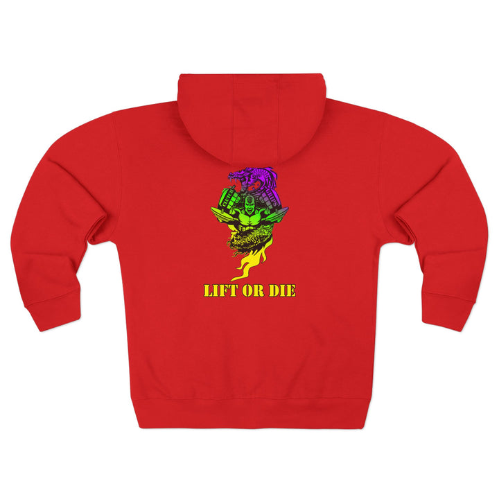 CG MAC SNAP DRAGON YELLOW GREEN PURPLE /LIFT OR DIE ZIP UP