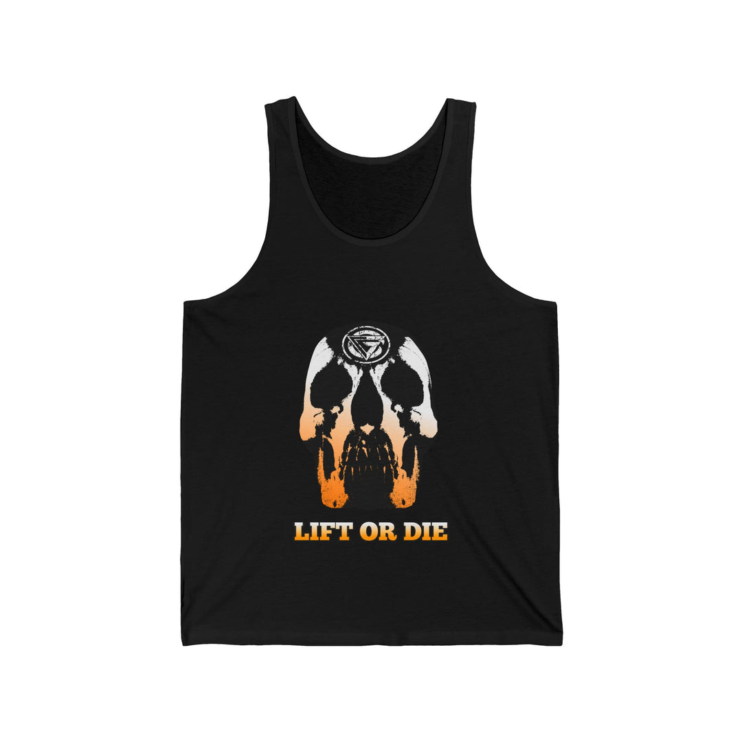 SKULLATOR TANK ORANGE TO WHITE /LIFT OR DIE