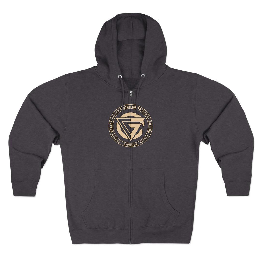 CG SGL SKULL BELL DESRT SAND/LIFT OR DIE ZIP UP