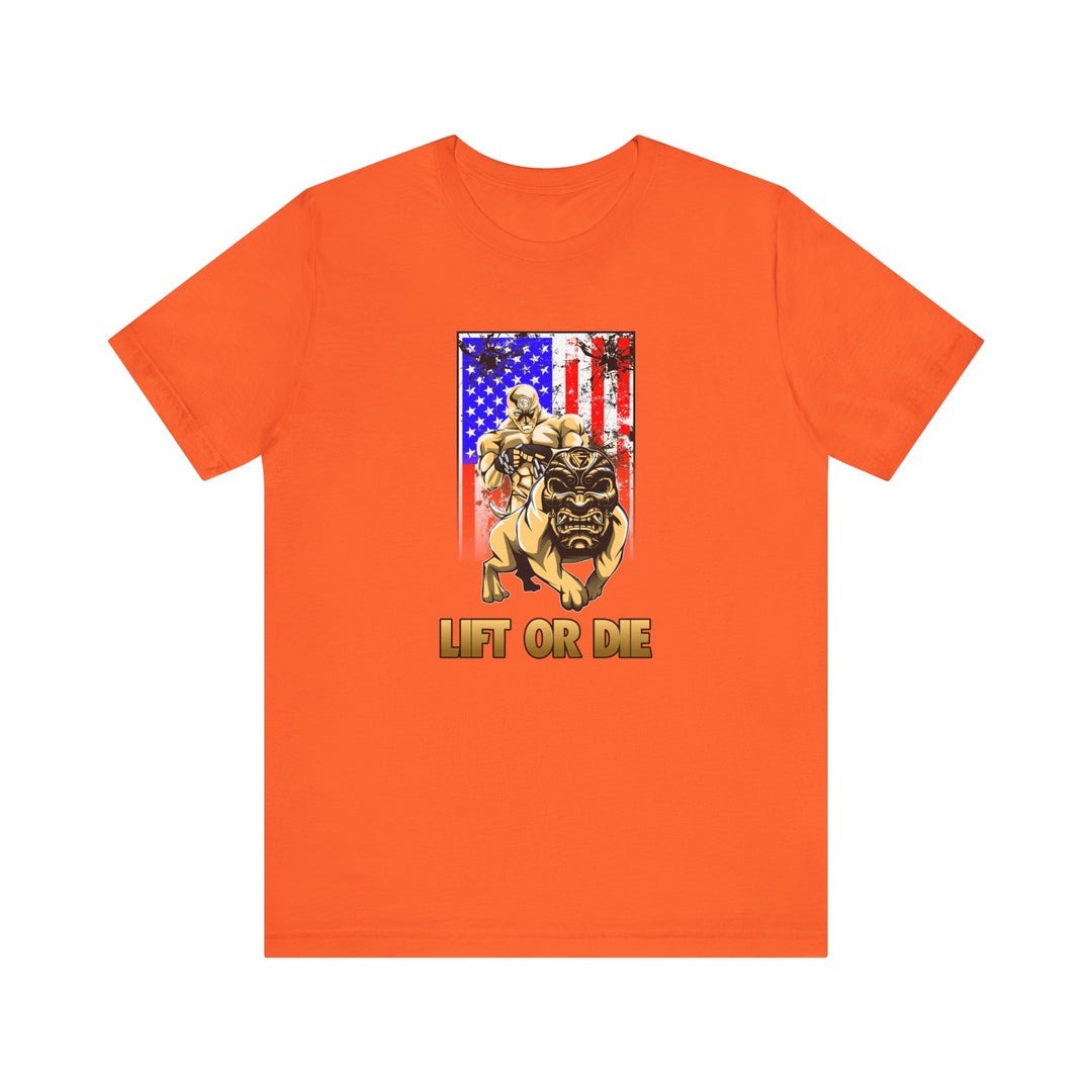 ANGRY DOG SAND AMERICAN FLAG/LIFT OR DIE