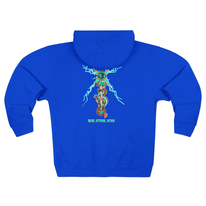 CG DRAGON BELLE LIGHTNING/DIAMOND MIAMI COLORS /BELIEF ATTITUDE ACTION ZIP UP