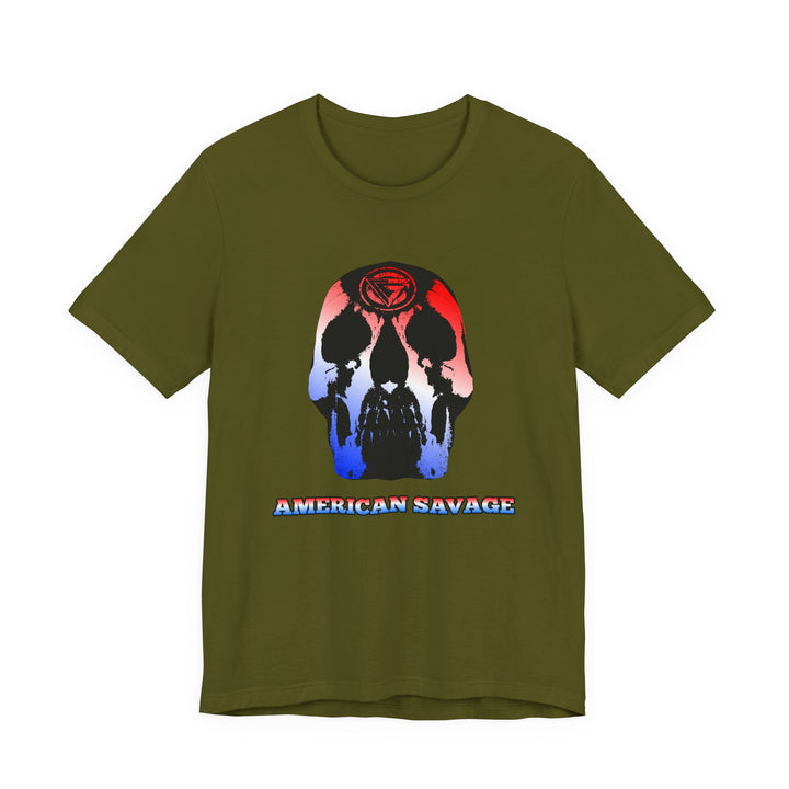 SKULLATOR RED WHITE  BLUE /AMERICAN SAVAGE