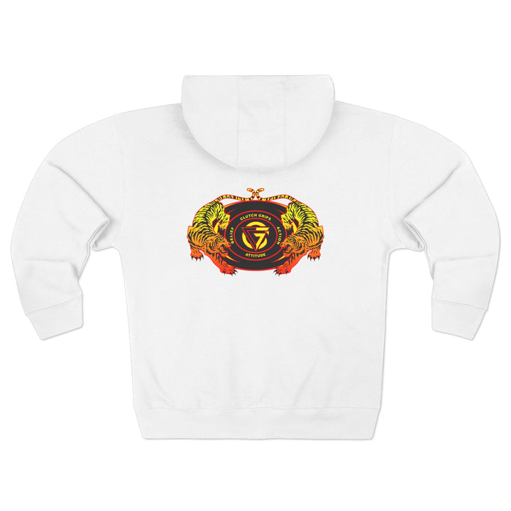 CG TIGER VS TIGER ORANGE RED FADE /CLUTCHGRIPS ZIP UP