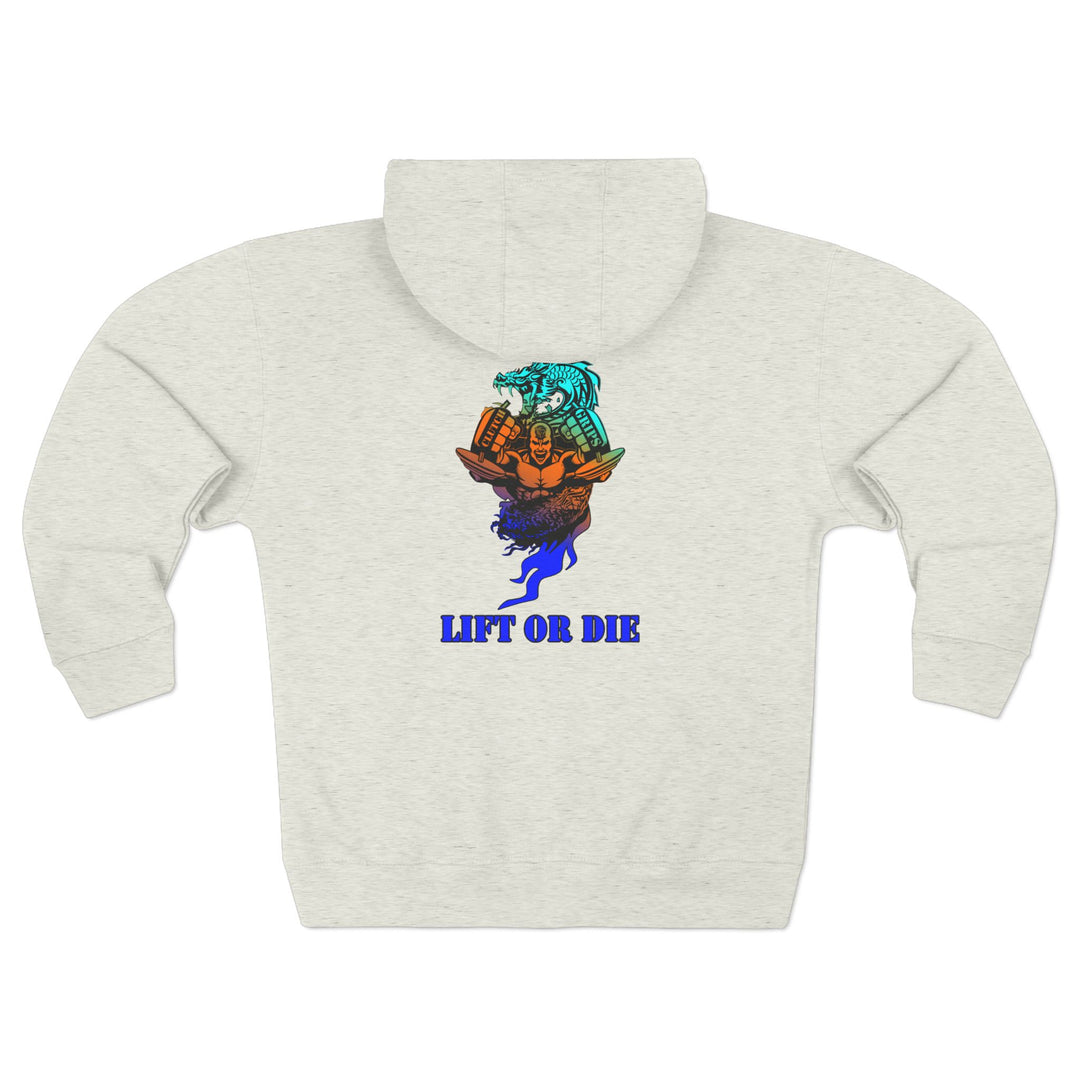 CG MAC SNAP DRAGON BLUE ORANGE AQUA /LIFT OR DIE ZIP UP