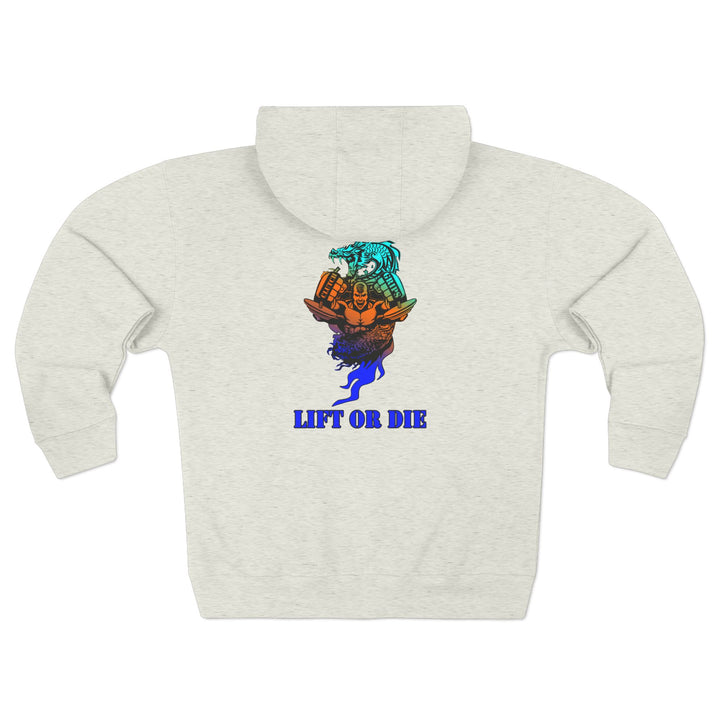 CG MAC SNAP DRAGON BLUE ORANGE AQUA /LIFT OR DIE ZIP UP
