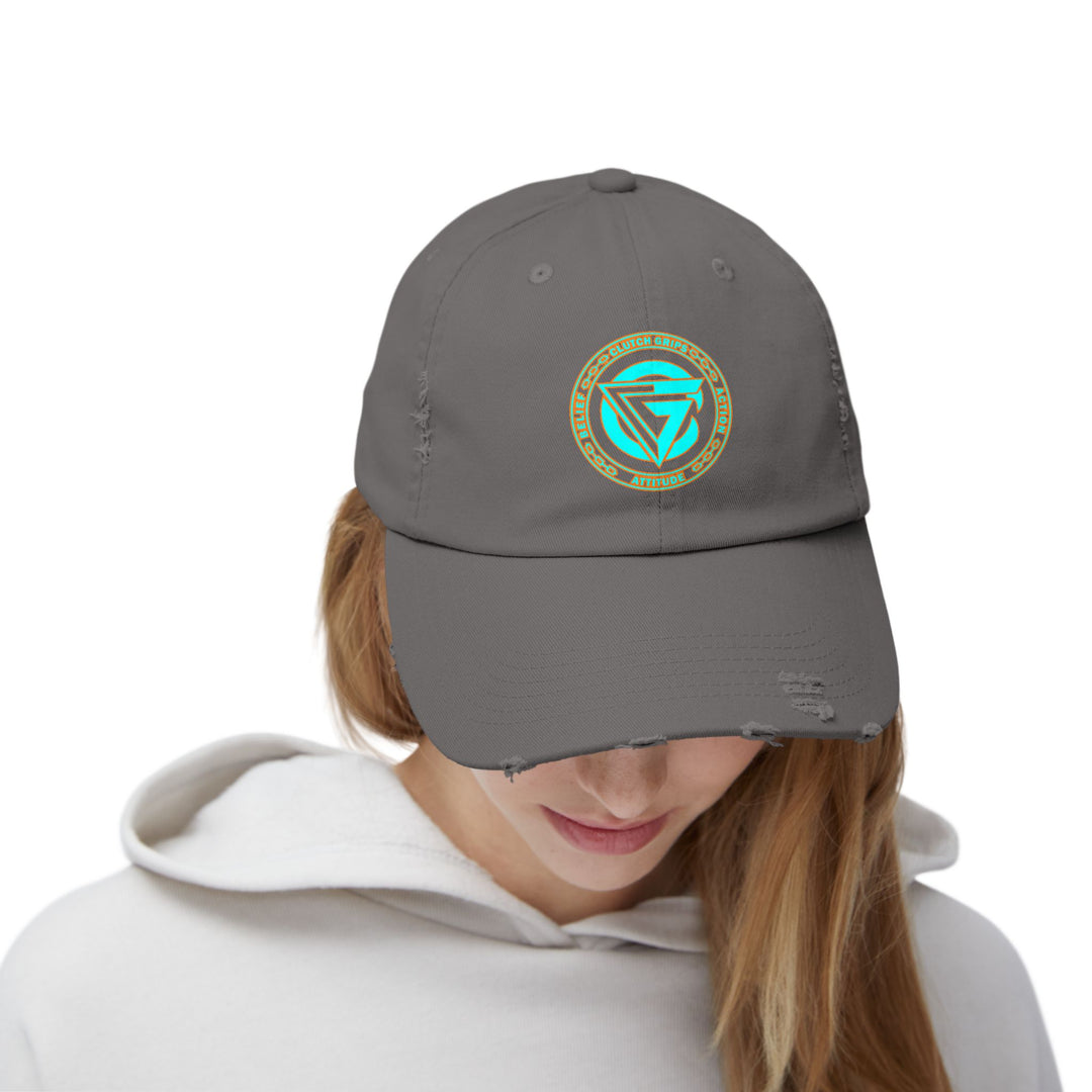 CG LOGO MIAMI AQUA Unisex Distressed Cap