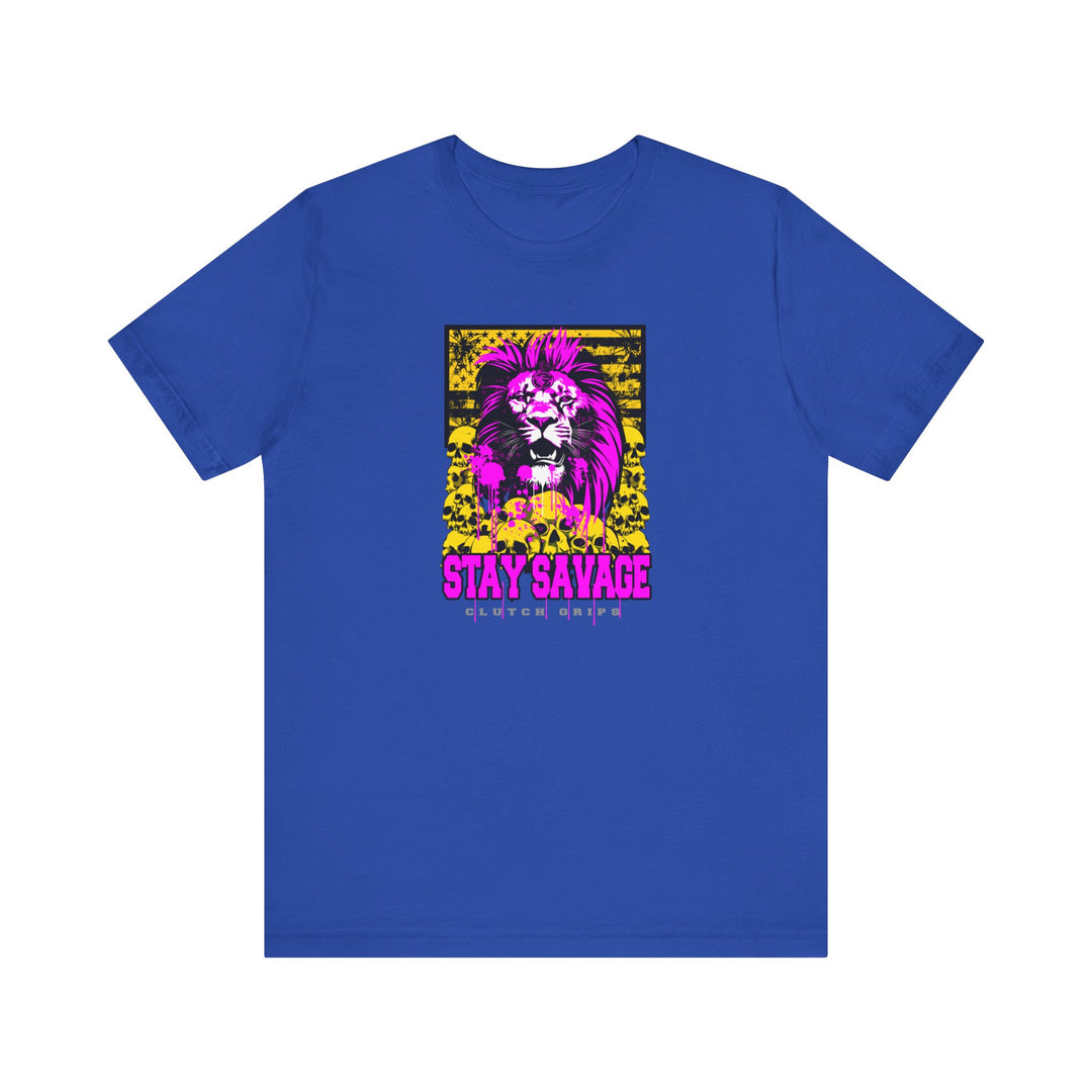 LION HEART FREEDOM TEE PURPLE GOLD /STAY SAVAGE