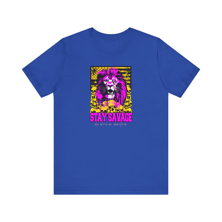 LION HEART FREEDOM TEE PURPLE GOLD /STAY SAVAGE