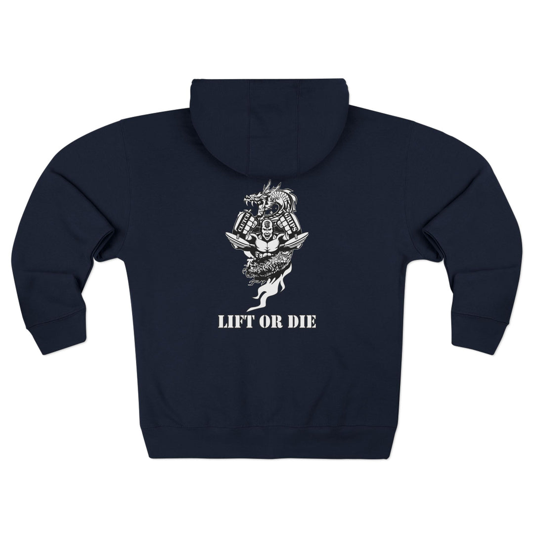 CG DRAGON MAC SNAP BLACK WHITE /LIFT OR DIE ZIP UP