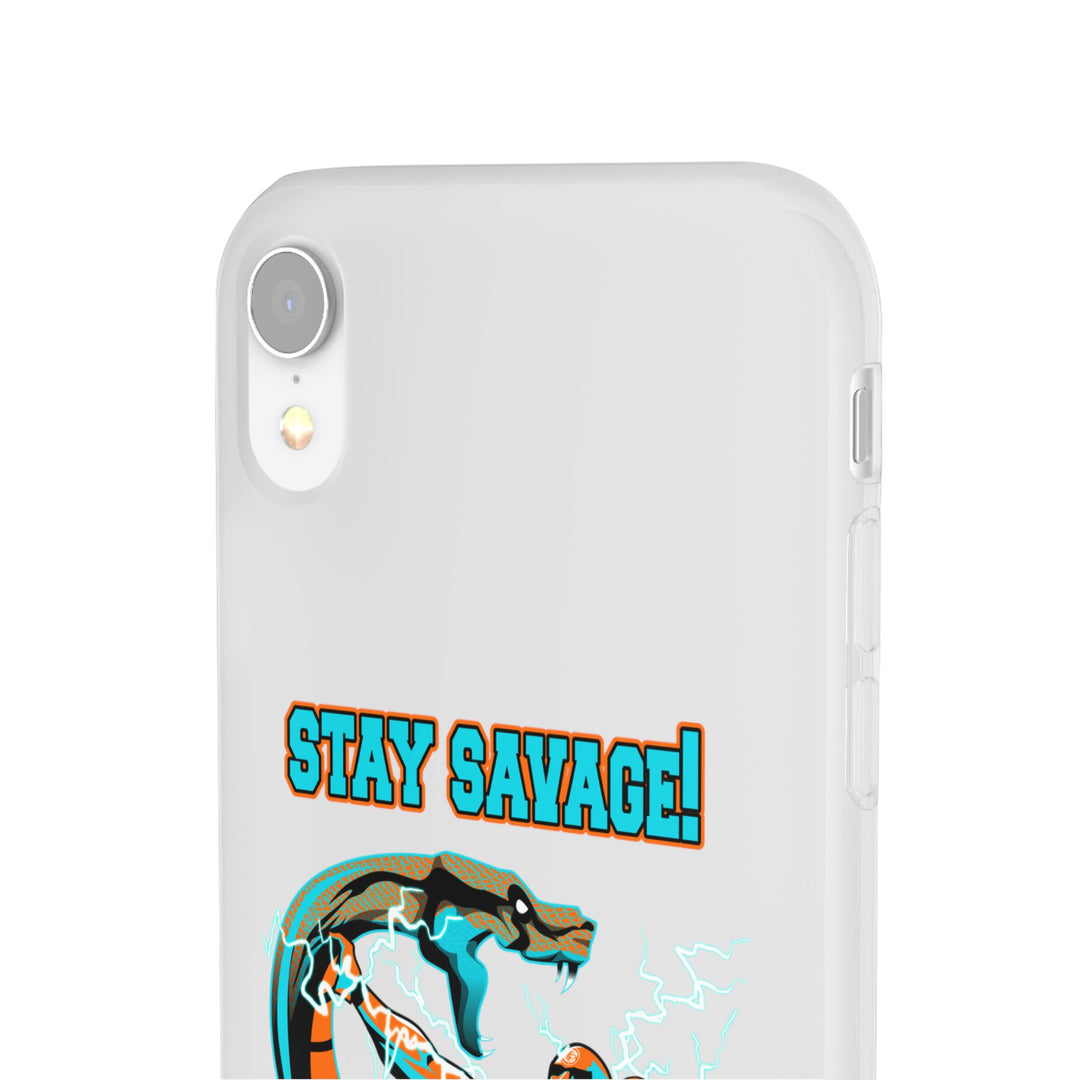 MAC VS SNAKE MIAMI COLORS AQUA ORANGE PHONE CASE /STAY SAVAGE