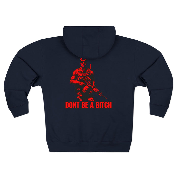 CG  NAVY SEAL TRIBUTE  RIP RED BLACK /DONT BE A BITCH ZIP UP