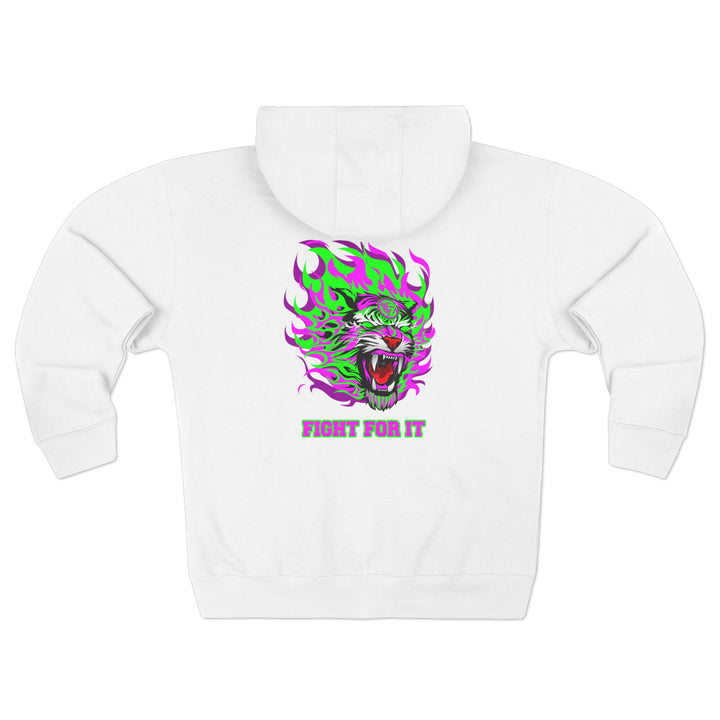 CG TIGER FLAME PURPLE GREEN /FIGHT FOR IT ZIP JACKET