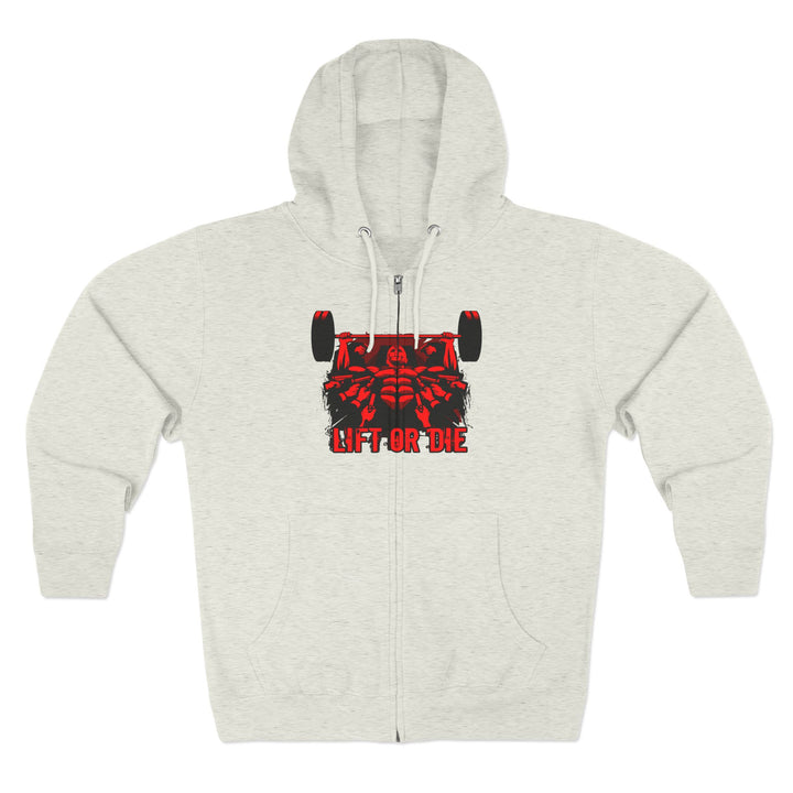 CG FINAL BOSS ON PRE-WORKOUT RED BLACK /LIFT OR DIE ZIP UP