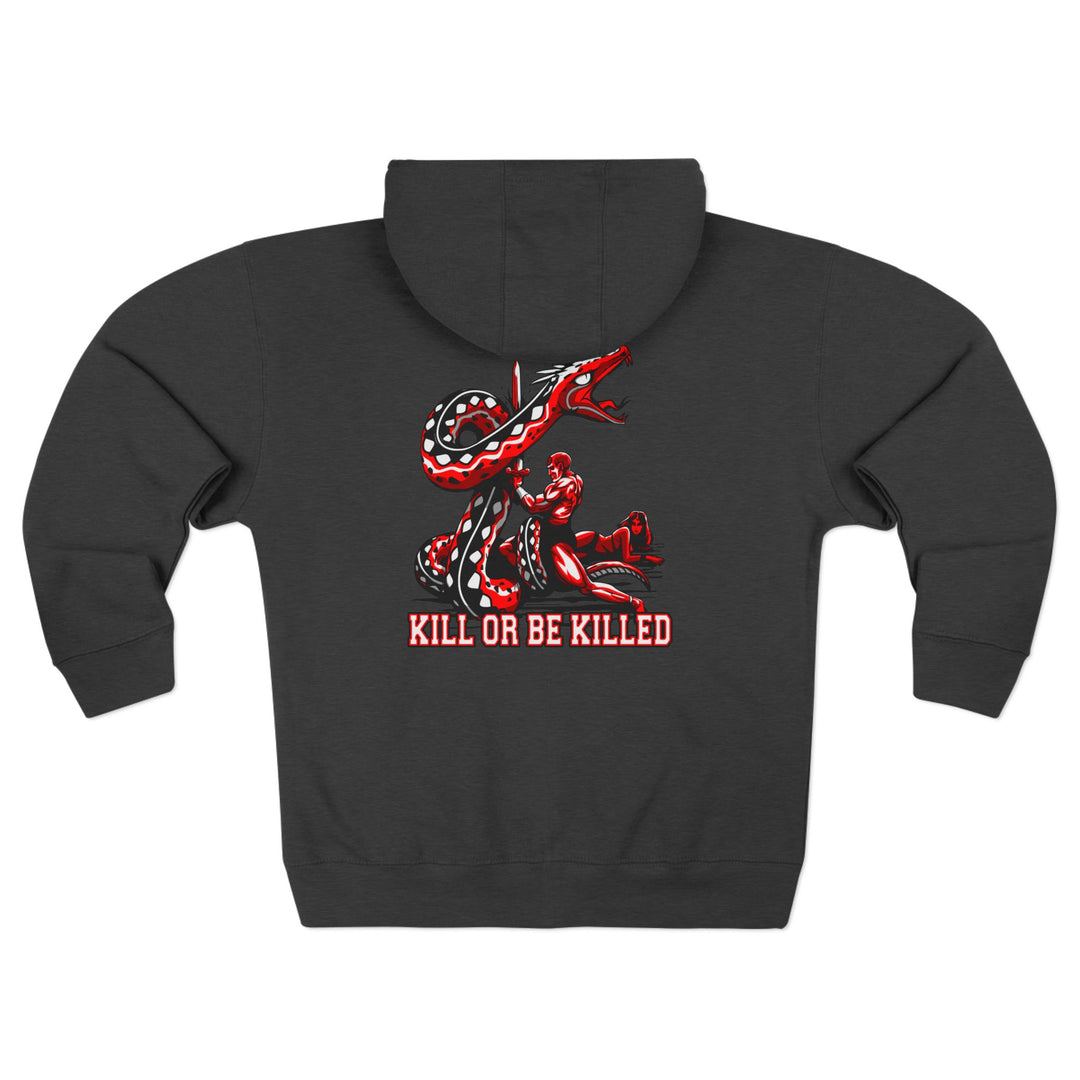 CG SERPENT SLAYER RED BLACK /KIL OR BE KILLED ZIP UP