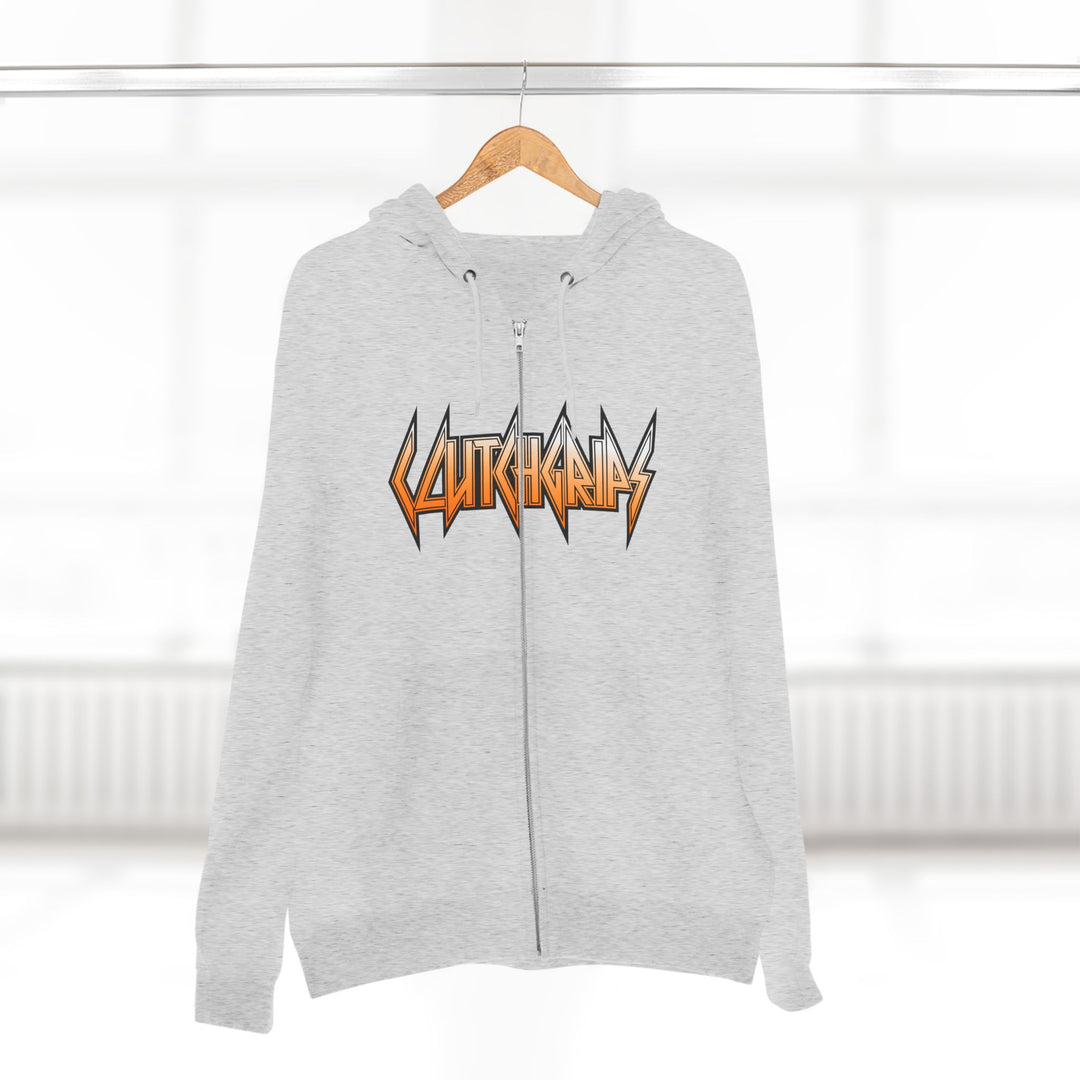 CG STAND OF ORANGE WHITE FADE/LIFT OR DIE ZIP UP