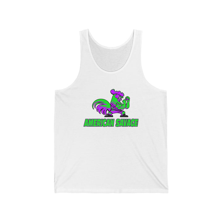 CG ANGRY ROOSTER PURPLE GREEN /AMERICAN SAVAGE