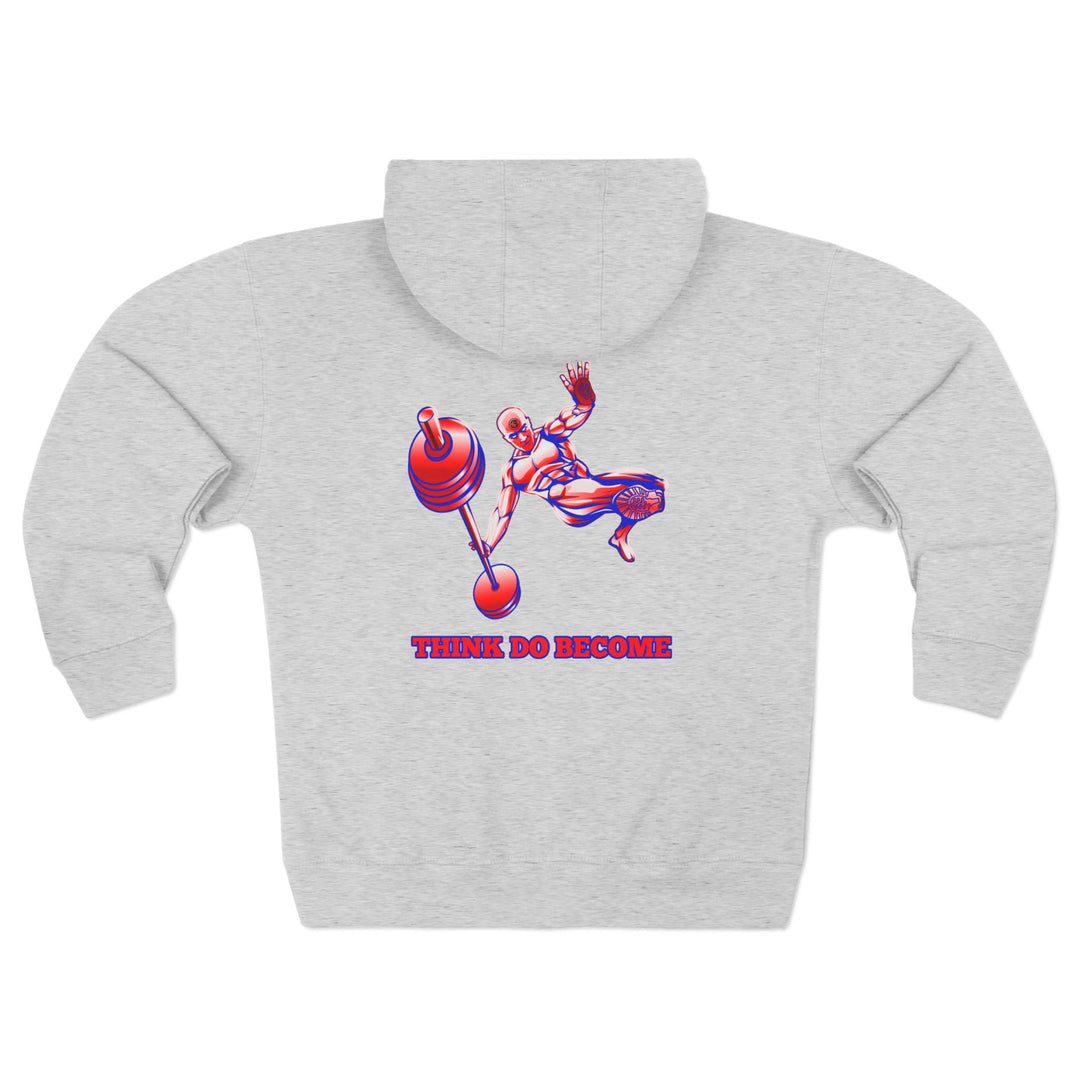 CG MAC JUMP RED WHITE BLUE /THINK DO BECOME ZIP UP