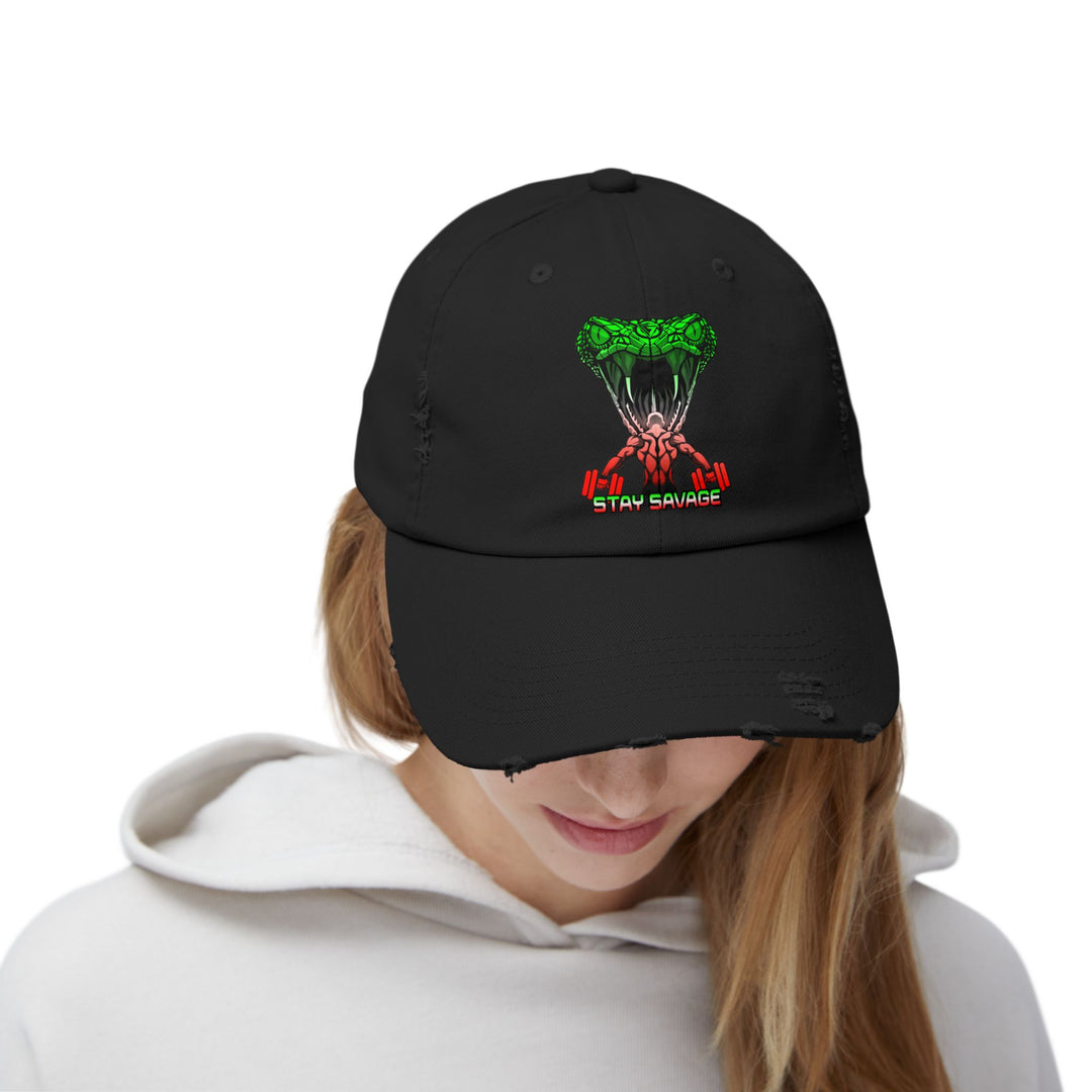 MAN VS VIPER RED WHITE GREEN FADE /STAY SAVAGE CAP