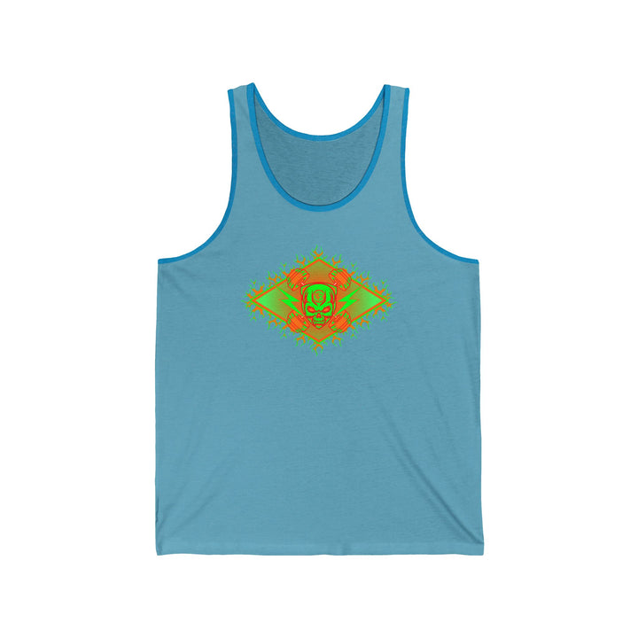 SKULL BELL DIAMOND GREEN ORANGE