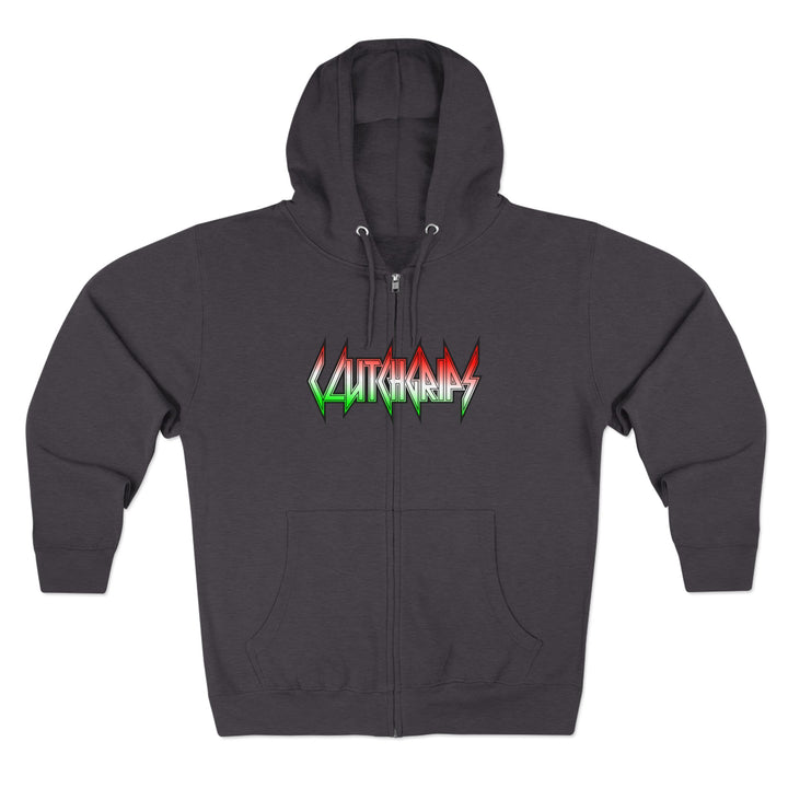 CG SKULLATOR SGL BELL DRAGON TIGER RED WHITE GREEN FADE /STAY SAVAGE ZIP UP