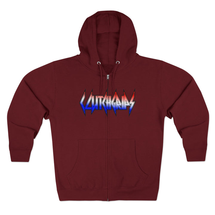 CG A AMERICAN WARRIORS RED WHITE BLUE FADE /BRINGING IT BACK ZIP UP