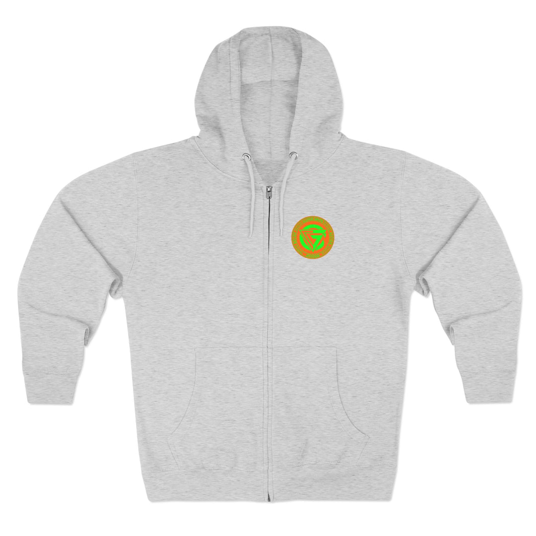 CG DRAGON BELL LIGHTNING ORANGE GREEN/BELEIF ATTITUDE ACTION ZIP UP