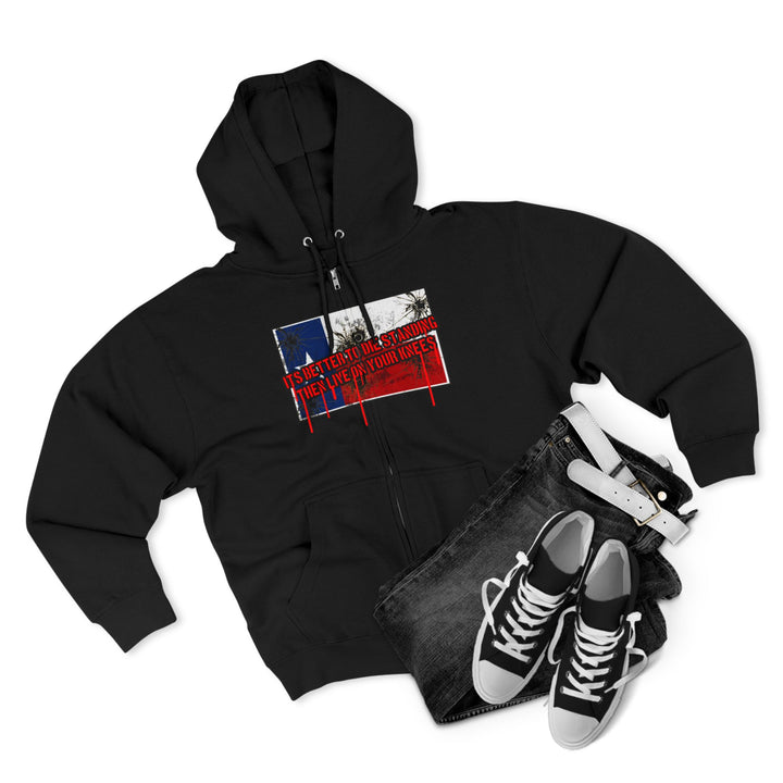 CG ANGRY DOG LONE STAR TEXAS STYLE /LIFT OR DIE ZIP UP