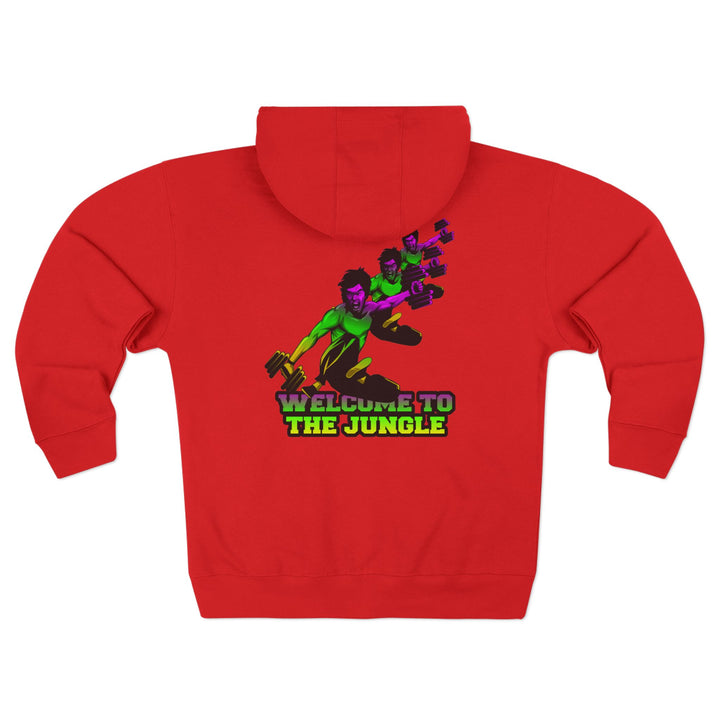 CG LIFT KICK YELLOW GREEN PURPLE FADE/WELCOME TO THE JUNGLE ZIP UP