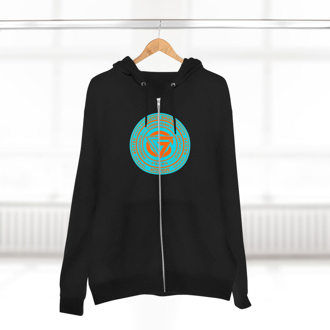 CG BIG MAC CHIEF AQUA ORANGE/CONQUER ZIP UP