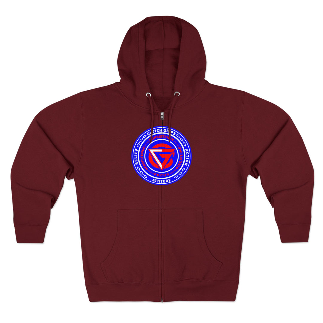 CG ENTER THE MAC RED WHITE BLUE /LIFT OR DIE ZIP UP