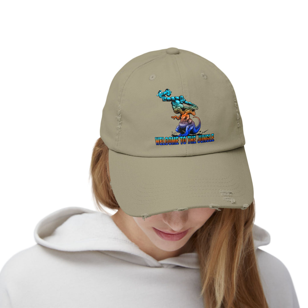 APE VS ZILLA BLUE ORANGE AQUA /WELCOME TO THE JUNGLE CAP