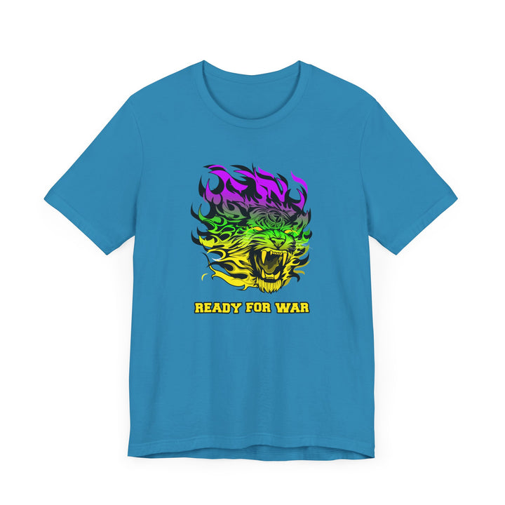 TIGER FLAME YELLOW GREEN PURPLE FADE/READY FOR WAR