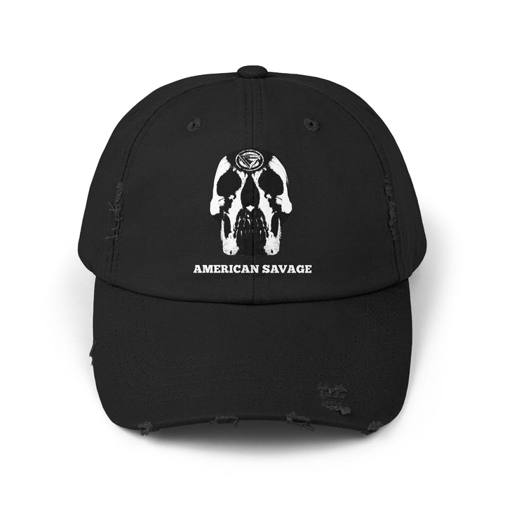 CG SKULL WHITE /AMERICAN SAVAGE CAP