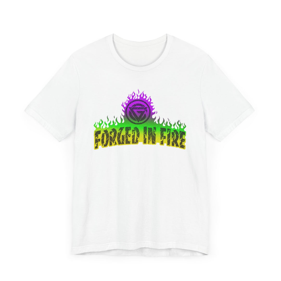 FORGED IN FIRE YELLOW GREEN PURPLE /DIAMOND PLATE STYLE
