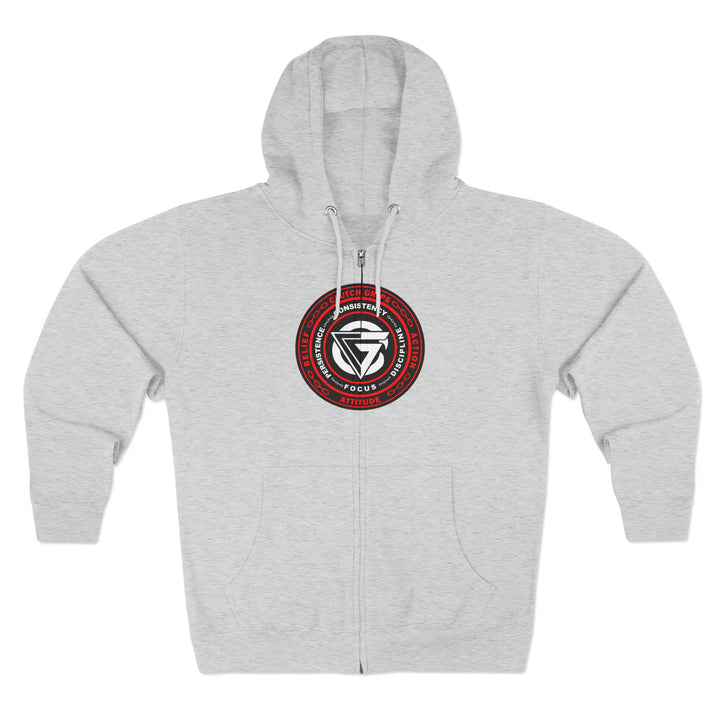 CG MASTER FLASH RED BLACK WHITE /CLUTCHGRIPS ZIP UP