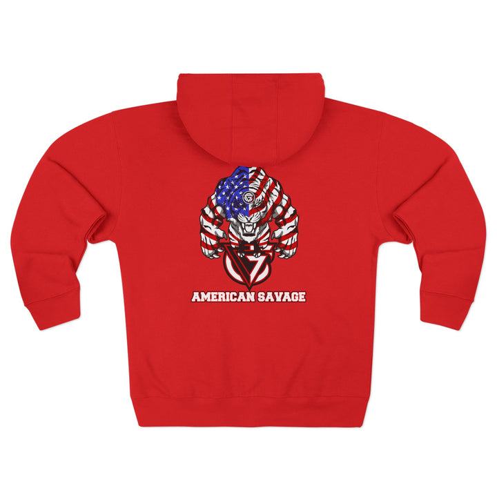CG WICKED TIGER RED WHITE BLUE /AMERICAN SAVAGE ZIP UP