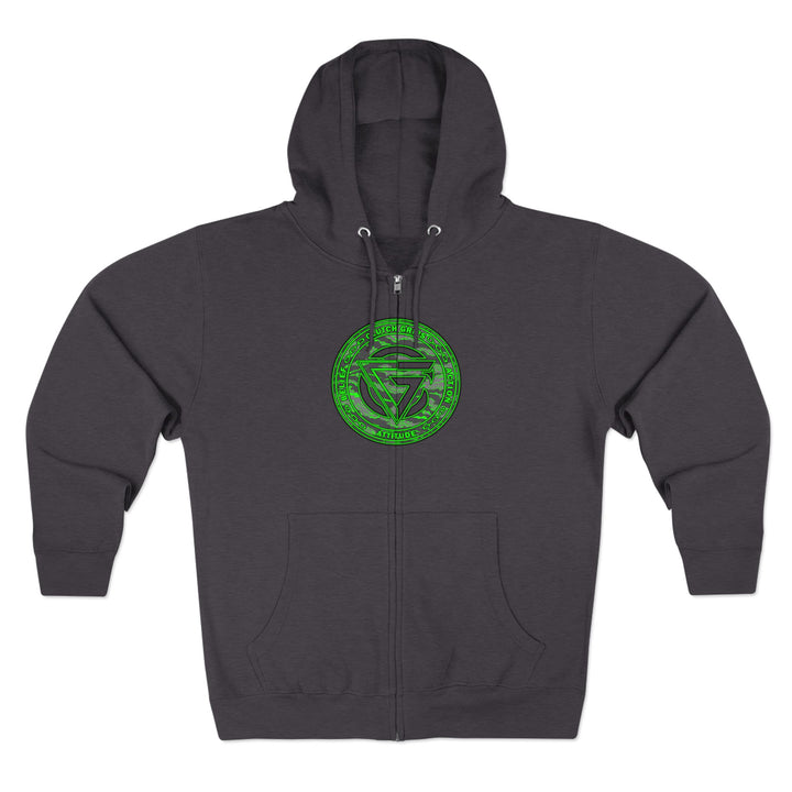 CG ANGRY DOG CAMO GREEN /READY FOR WAR ZIP UP