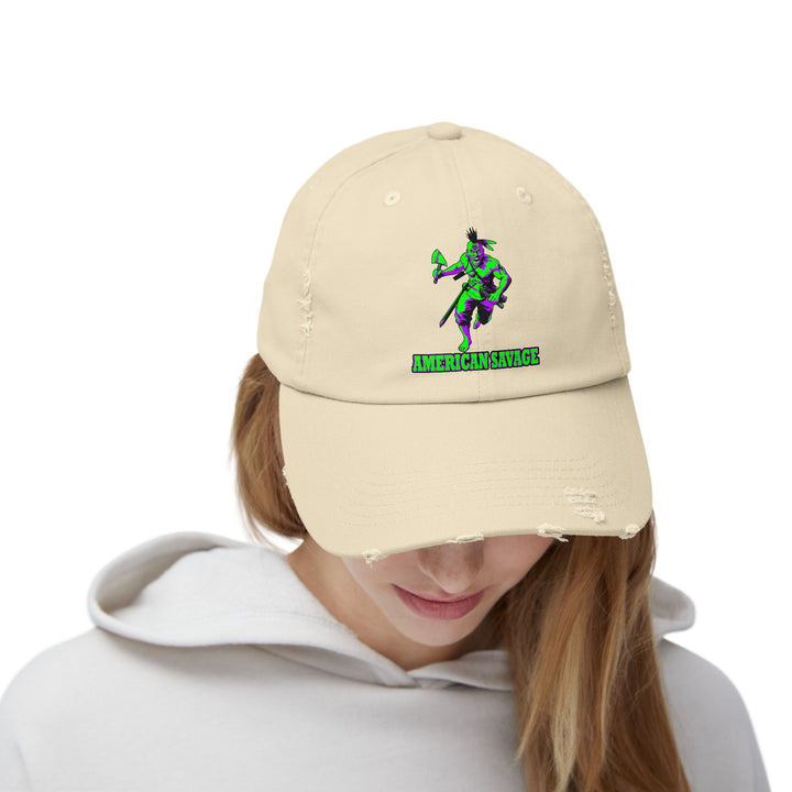 MAC BRAVE PURPLE GREEN /AMERICAN SAVAGE CAP