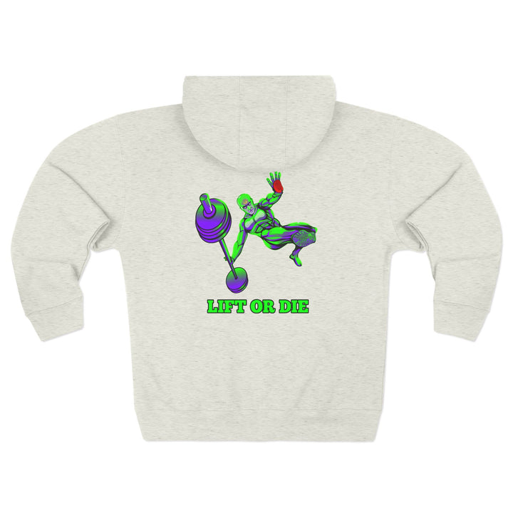 CG MAC JUMP PURPLE GREEN/LIFT OR DIE ZIP UP