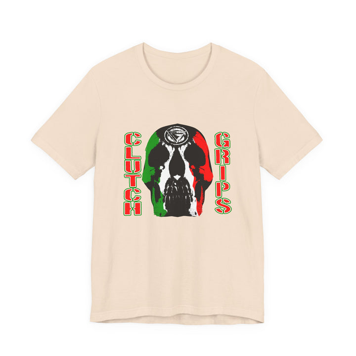 SKULLATOR RED WHITE GREEN FADE/CLUTCHGRIPS