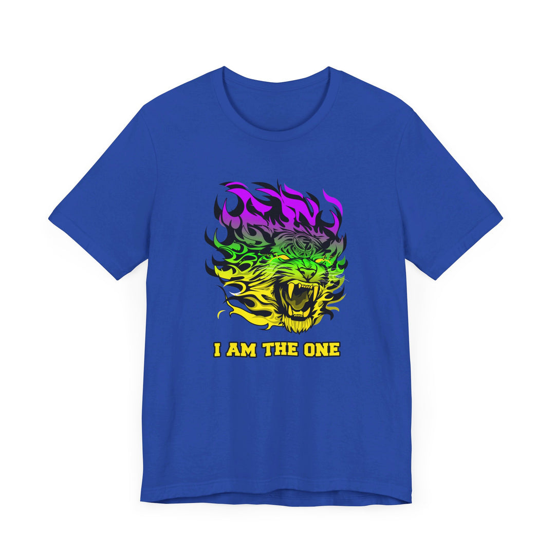 TIGER FLAME YELLOW GREEN PURPLE FADE/I AM THE ONE
