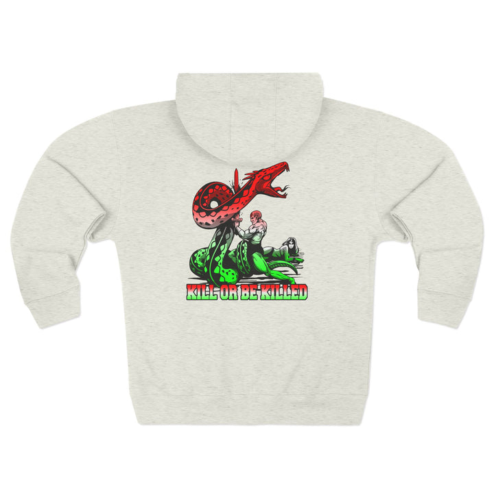 CG SERPENT SLAYER RED WHITE GREEN FADE /KILL OR BE KILLED ZIP UP