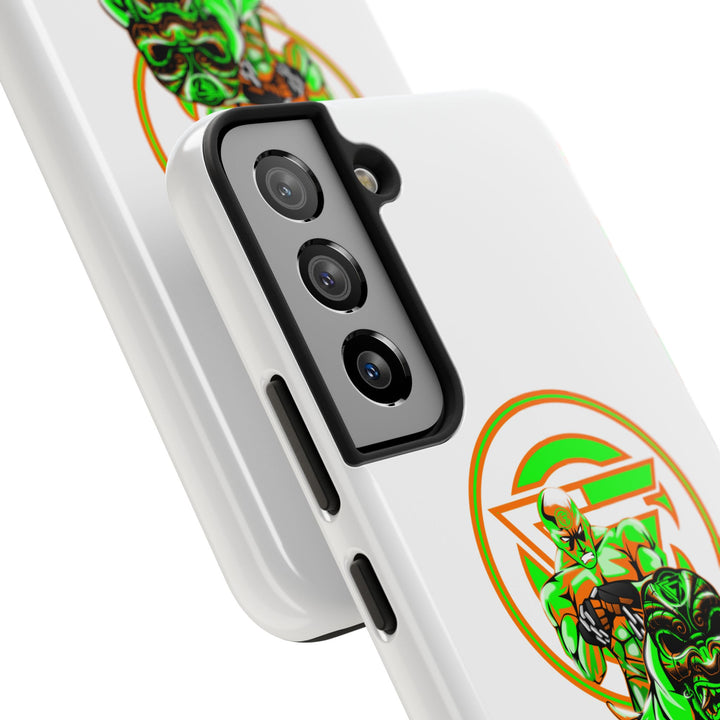 ANGRY DOG ORANGE GREEN PHONE CASE /LIFT OR DIE