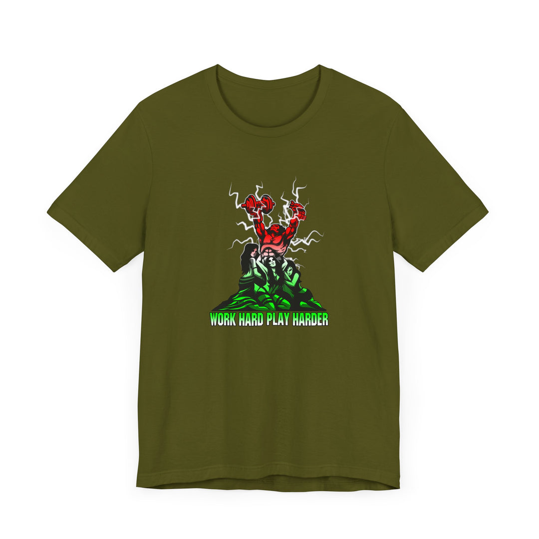 CG CONFIDENCE RED WHITE GREEN FADE /WORK HARD PLAY HARDER