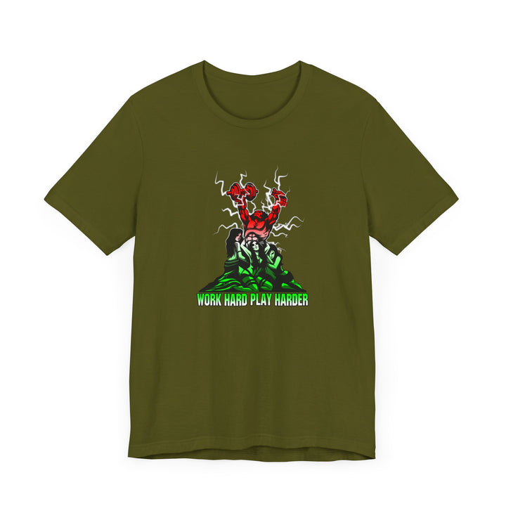 CG CONFIDENCE RED WHITE GREEN FADE /WORK HARD PLAY HARDER