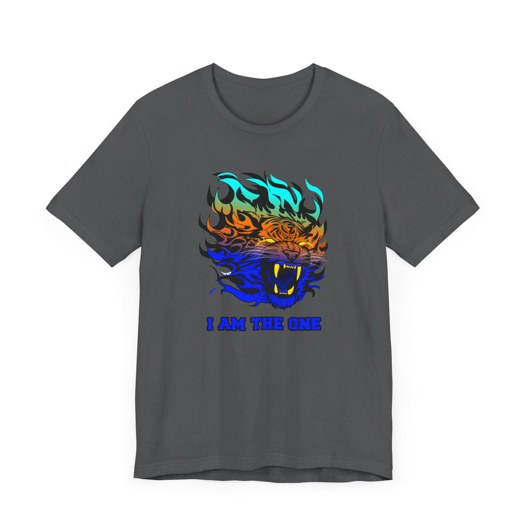 TIGER FLAME BLUE ORANGE AQUA FADE/I AM THE ONE