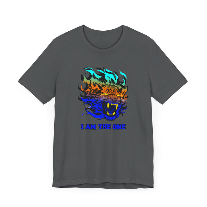 TIGER FLAME BLUE ORANGE AQUA FADE/I AM THE ONE